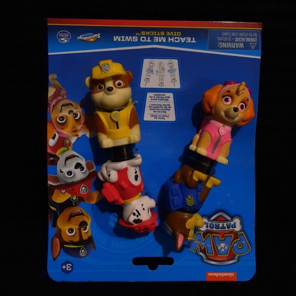 ⚪ $ 9.00 Paw Patrol Kid’s Teach Me To Swim Pool Dive Sticks - Picture 2 of 5
